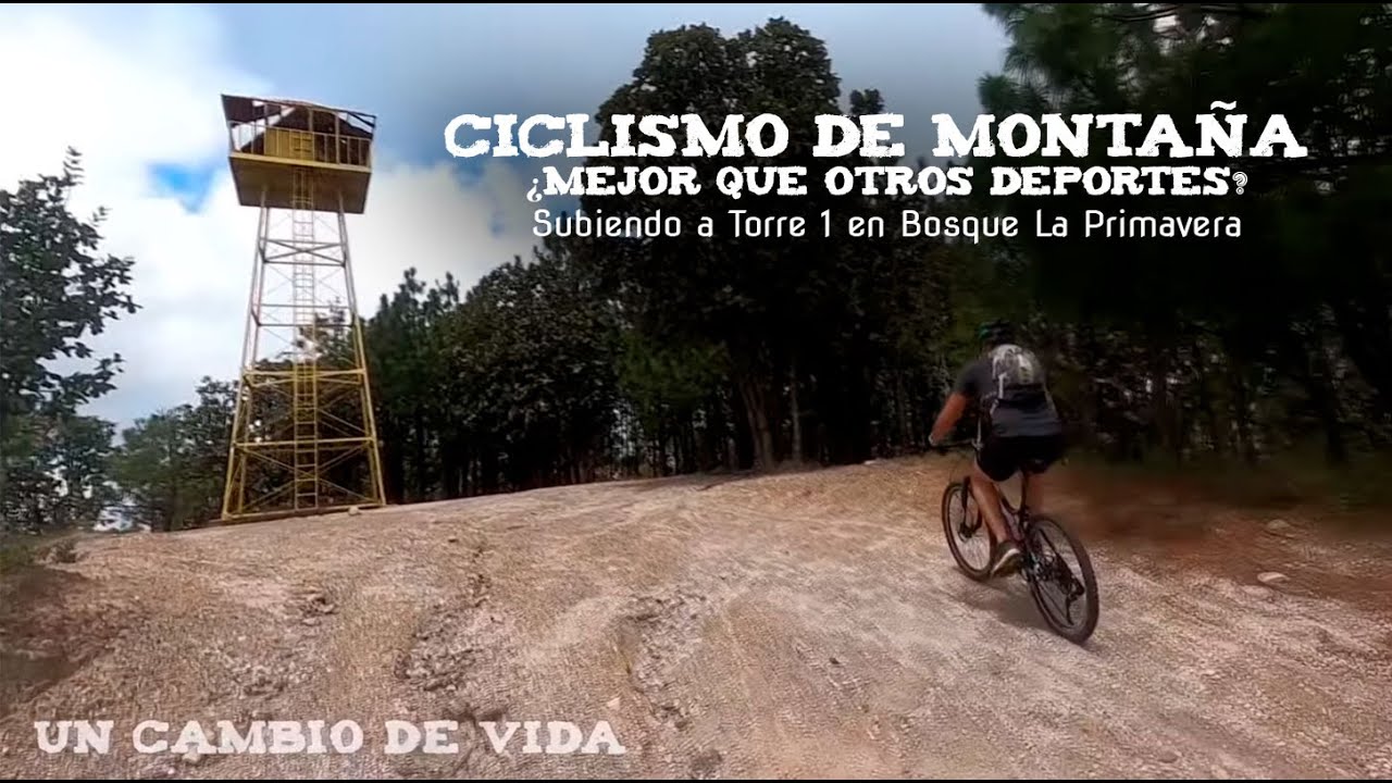 Ciclismo de Monta&ntilde;a, Subiendo a Torre 1 en Bosque La Primavera