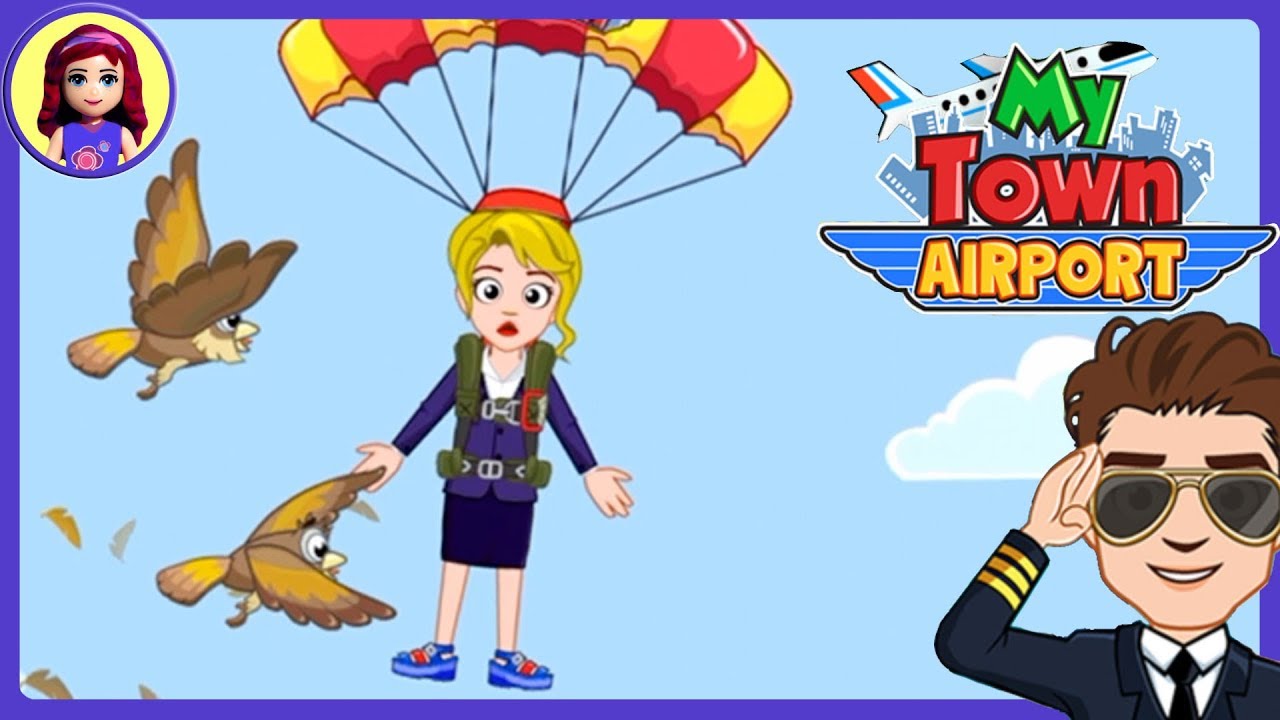 My Town : Airport App Silly Gameplay with Millie & Me Kids Toys