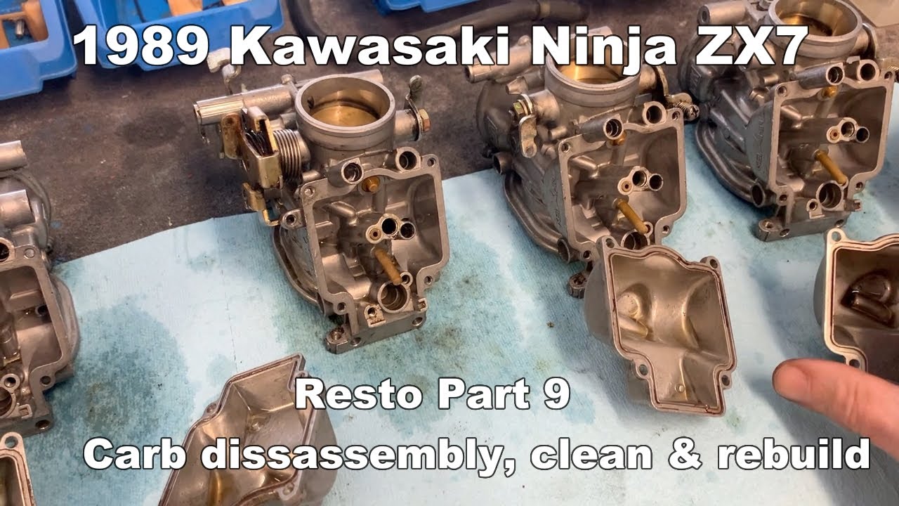 1989 Kawasaki Ninja ZX7 Restoration - part 9 - Carbs