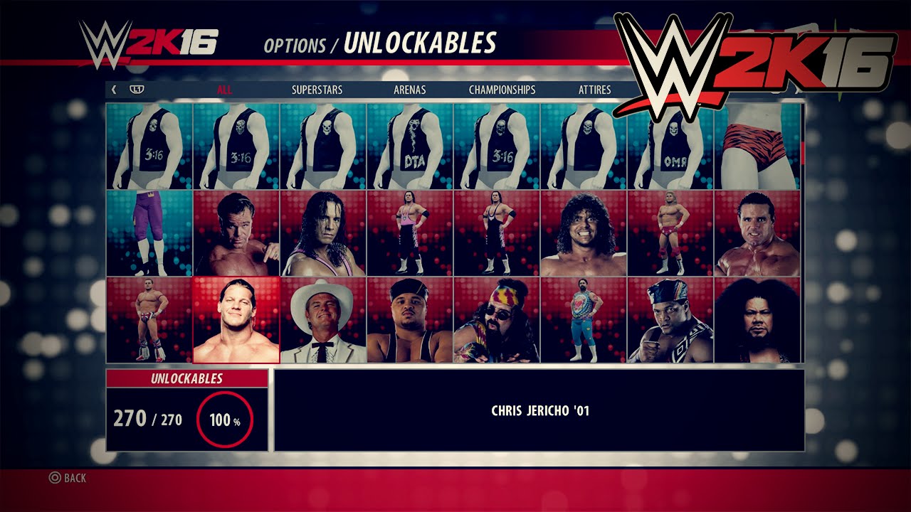 WWE 2K16 ALL Unlockables