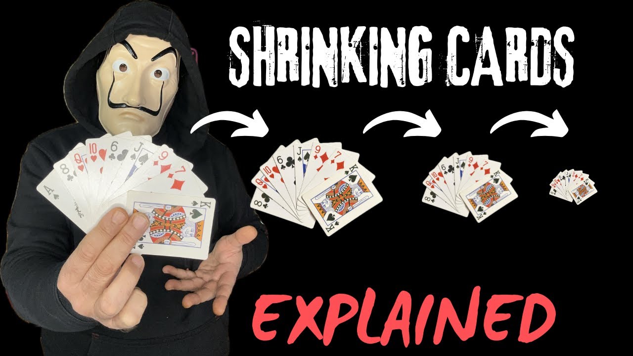 Shrinking Cards | MAGIC TRICK EXPLAINED 🪄 #magic #tricks #foryou #tutorial