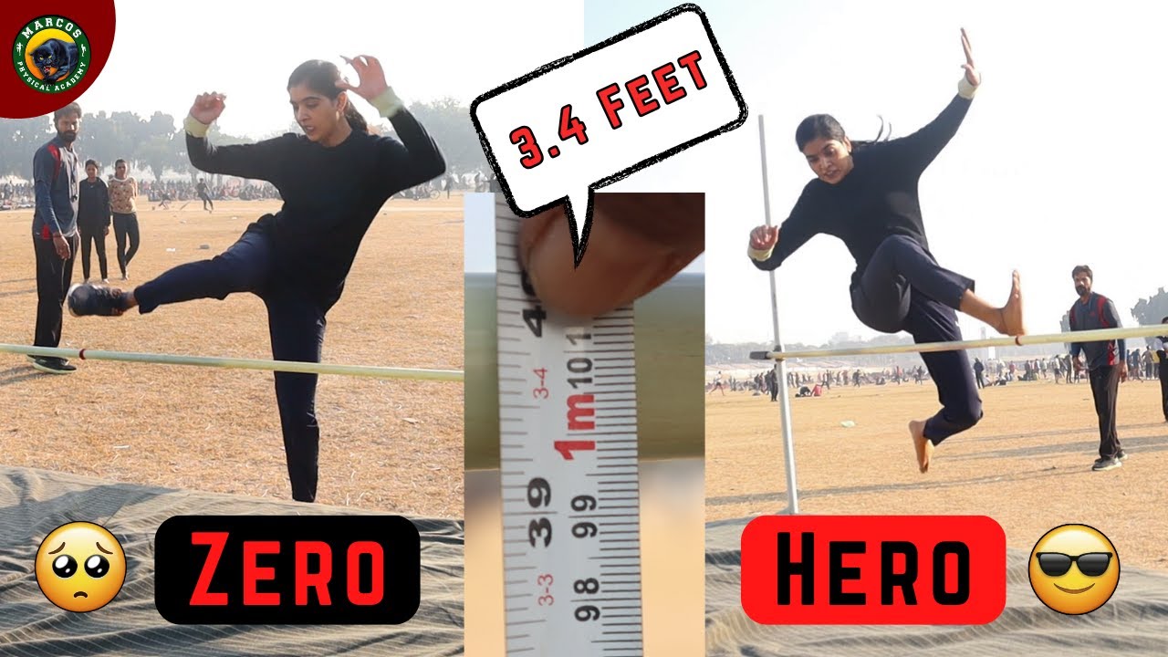 पहले दिन 3 Feet 4 Inch High Jump Clear 😱 || Girls High Jump Training || #highjump , #technique
