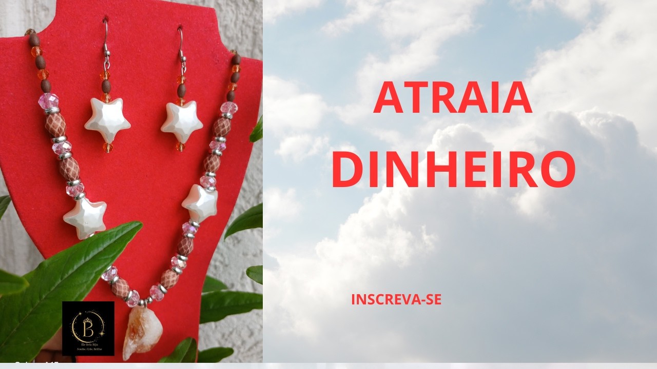 DIY Colar e Brincos de Cristais e Citrino Passo a Passo Fácil