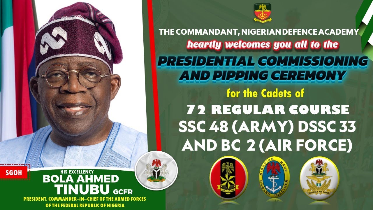 PRESIDENTIAL COMMISSIONING AND PIPPING CEREMONY