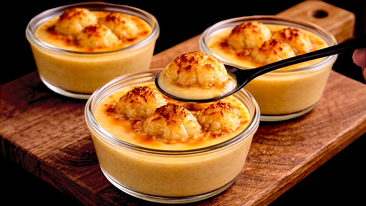 Blumenkohl, der alle in den Wahnsinn treibt! Meine Enkel lieben das! Nur Milch und Blumenkohl!