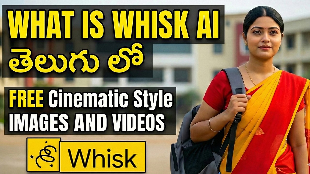 What is Whisk AI Telugu 🤖 | FREE Cinematic Style Images 🎬 & Videos 🎥 Explained
