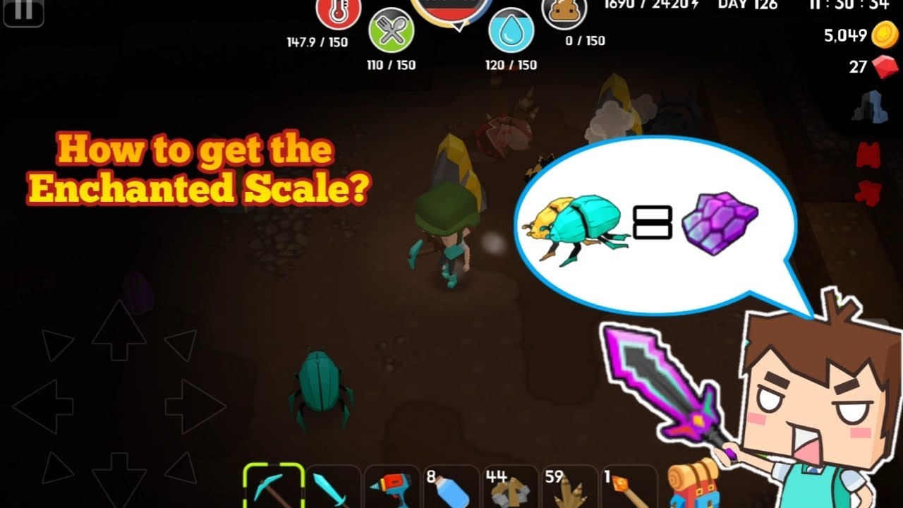 Mine Survival | How to get a Enchanted Scale | Tutorial | Jcast