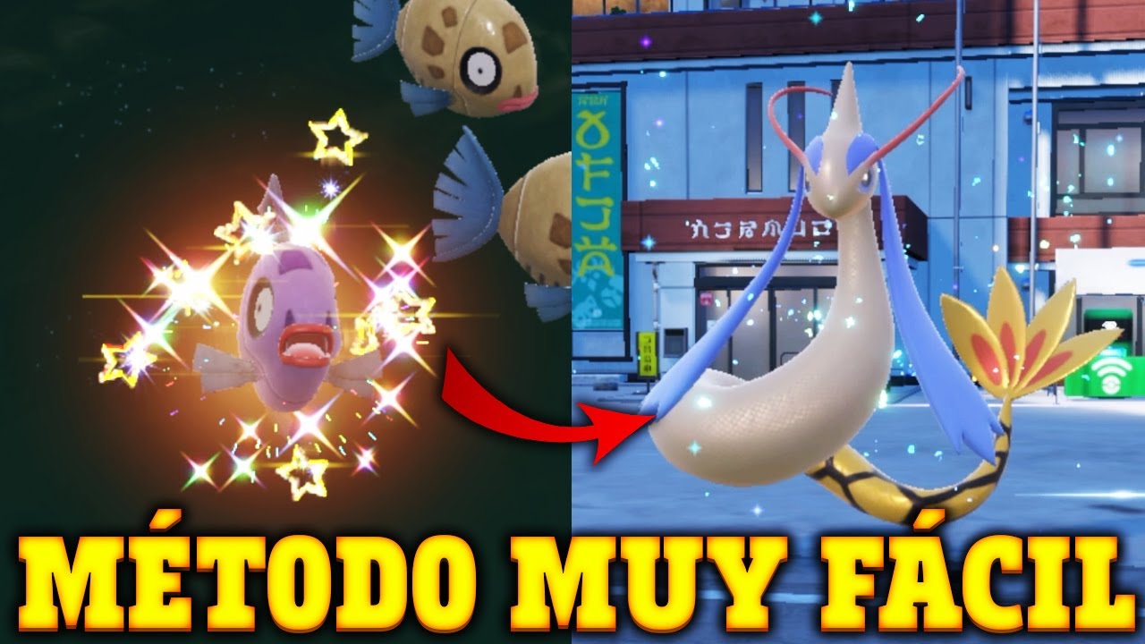 ✨ COMO CONSEGUIR a FEEBAS SHINY FÁCIL y EVOLUCIONAR a MILOTIC en POKÉMON ESCARLATA y PÚRPURA