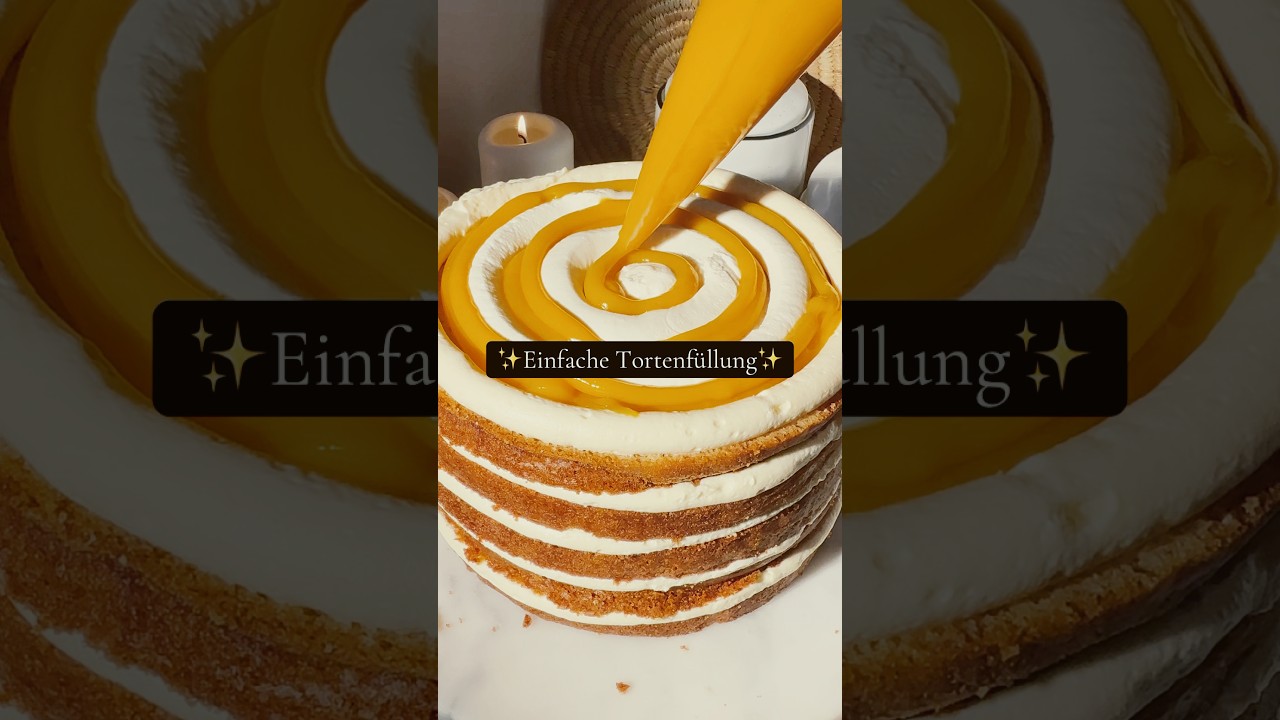 Einfache Tortenf&uuml;llung 💛