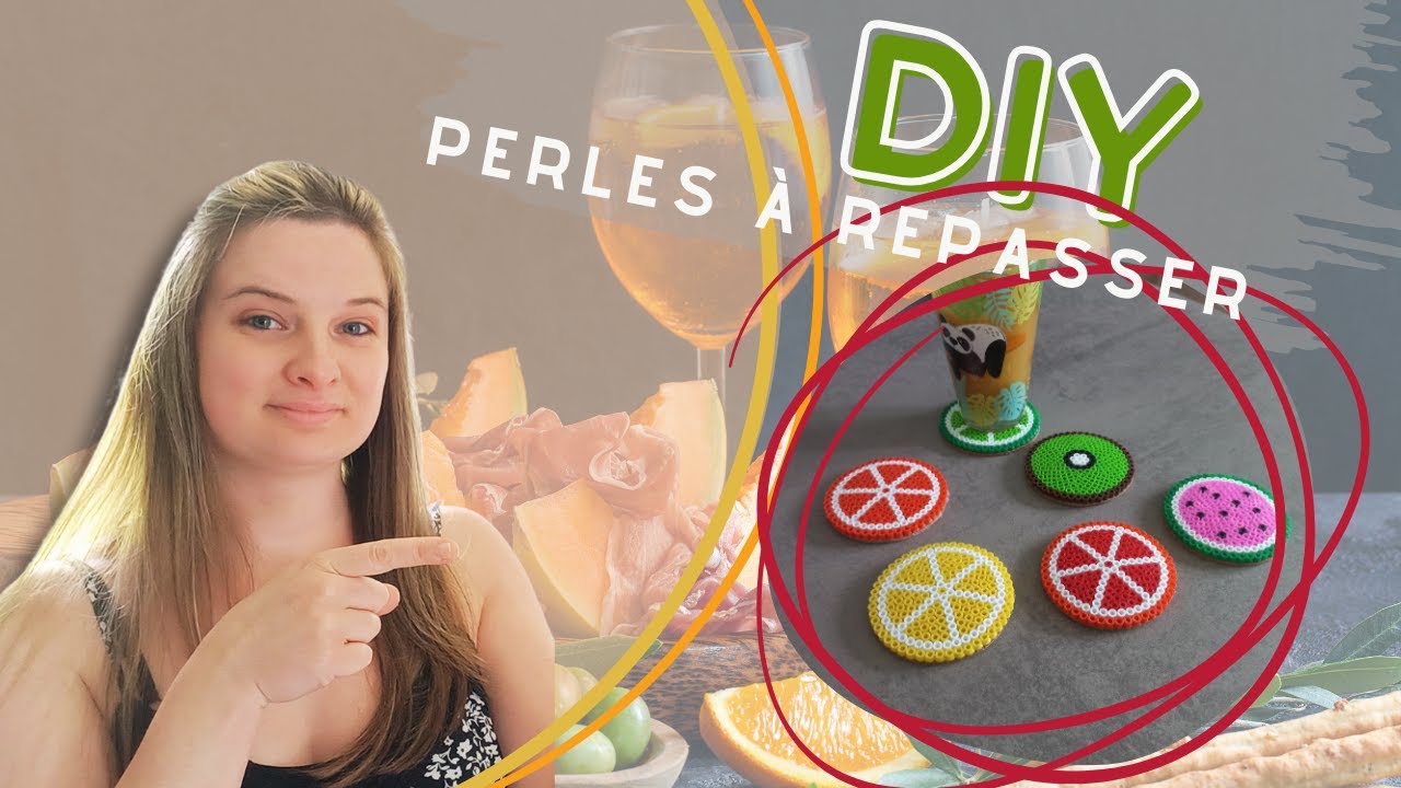 DIY Sous-Verres Fruits en Perles à Repasser - Faciles à faire !