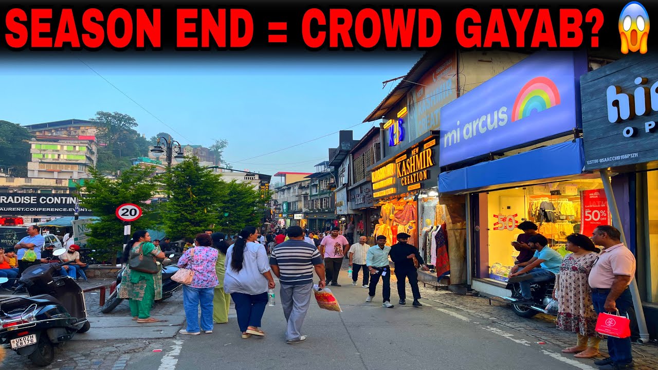 Mussoorie Season Khatam Hote Hi Itni Kam Bheed 😱 | Latest Crowd Update | Weather Update Today