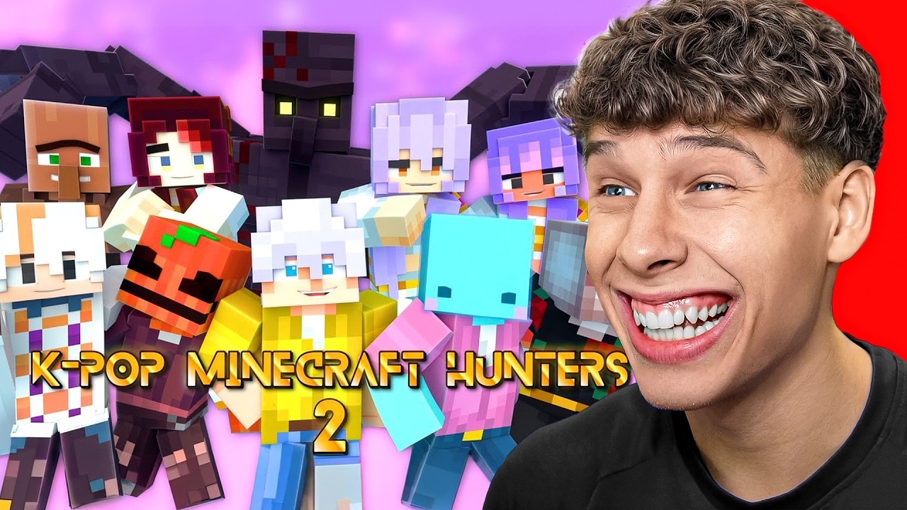 K-POP MINECRAFT HUNTERS (PARTE 2) | DanoMC REACCIONA