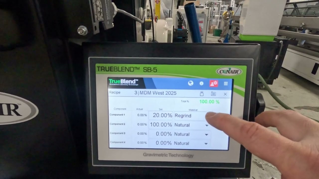 How to add REGRIND to your gravimetric blender recipe -  the most common mistake