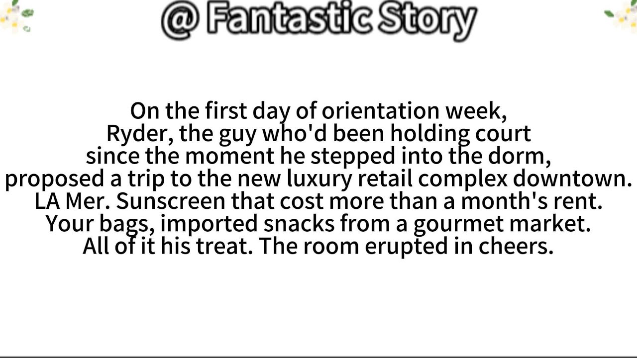 On the first day of orientation week,Ryder, the guy who'd been holding courtsince the moment