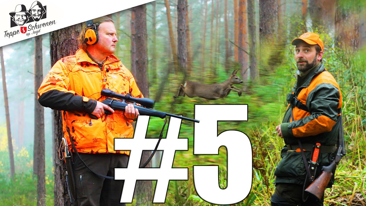 Dr&uuml;ckjagd | Zwei J&auml;ger organisieren | Nieders&auml;chsischer J&auml;ger&ndash;mit Teppe und Schwenen op Jagd