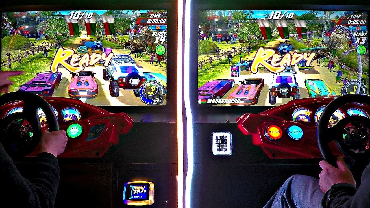 ARCADE 2 Player Versus Games Dirty Drivin' & Cruis'n Blast
