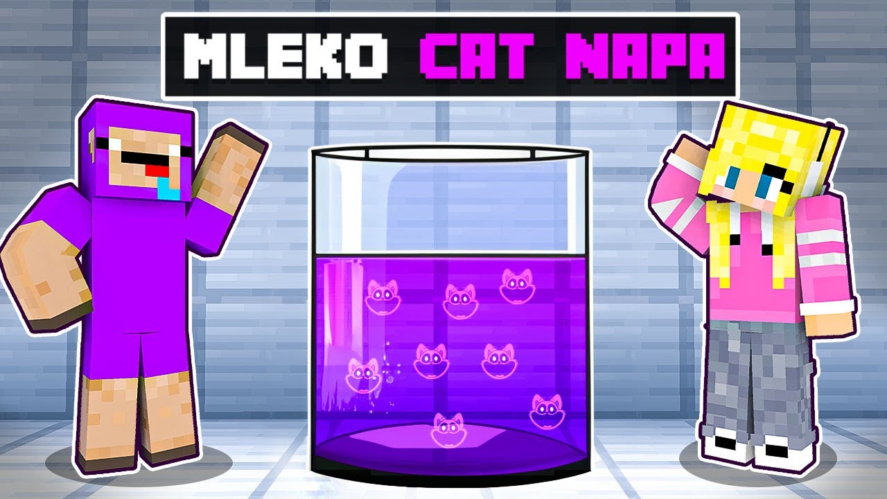 LOLO wynalazł FIOLETOWE MLEKO CAT NAPA w Minecraft!