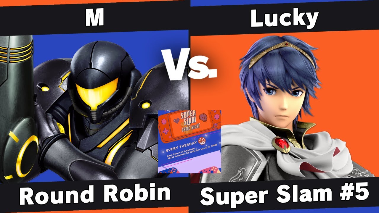 Super Slam 5 - M (Samus) vs Lucky (Marth, PAC-MAN) - Round Robin