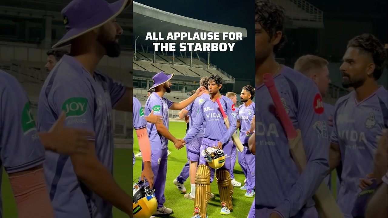 Squad applauds Angkrish for a century in the Intra-squad practice game | Knights TV | KKR 2026