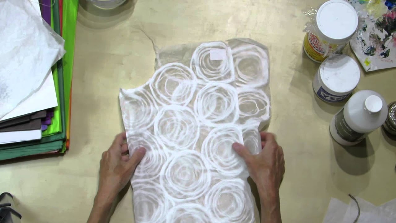 How to transform a failed painting using handmade collage paper