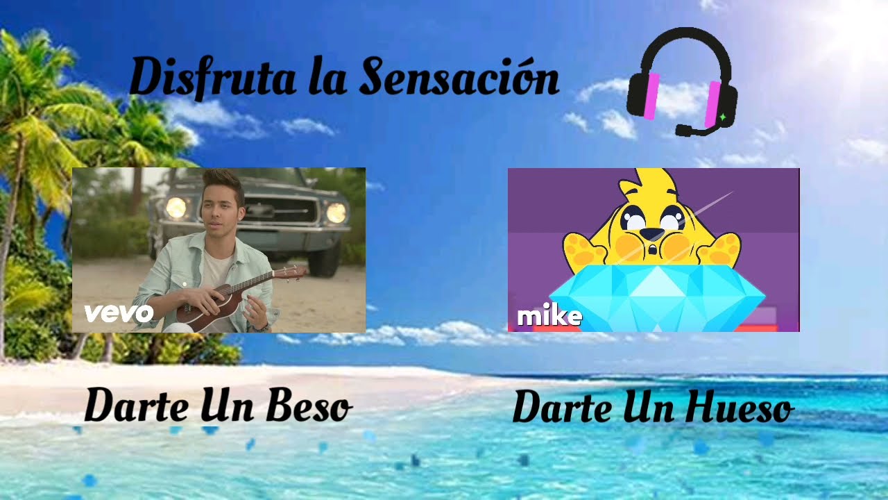 DARTE UN BESO (Prince Royce)👄❤️ vs. 🐶💎DARTE UN HUESO (Mikecrack)🦴 | Original vs Parodia No.5🎤🎵
