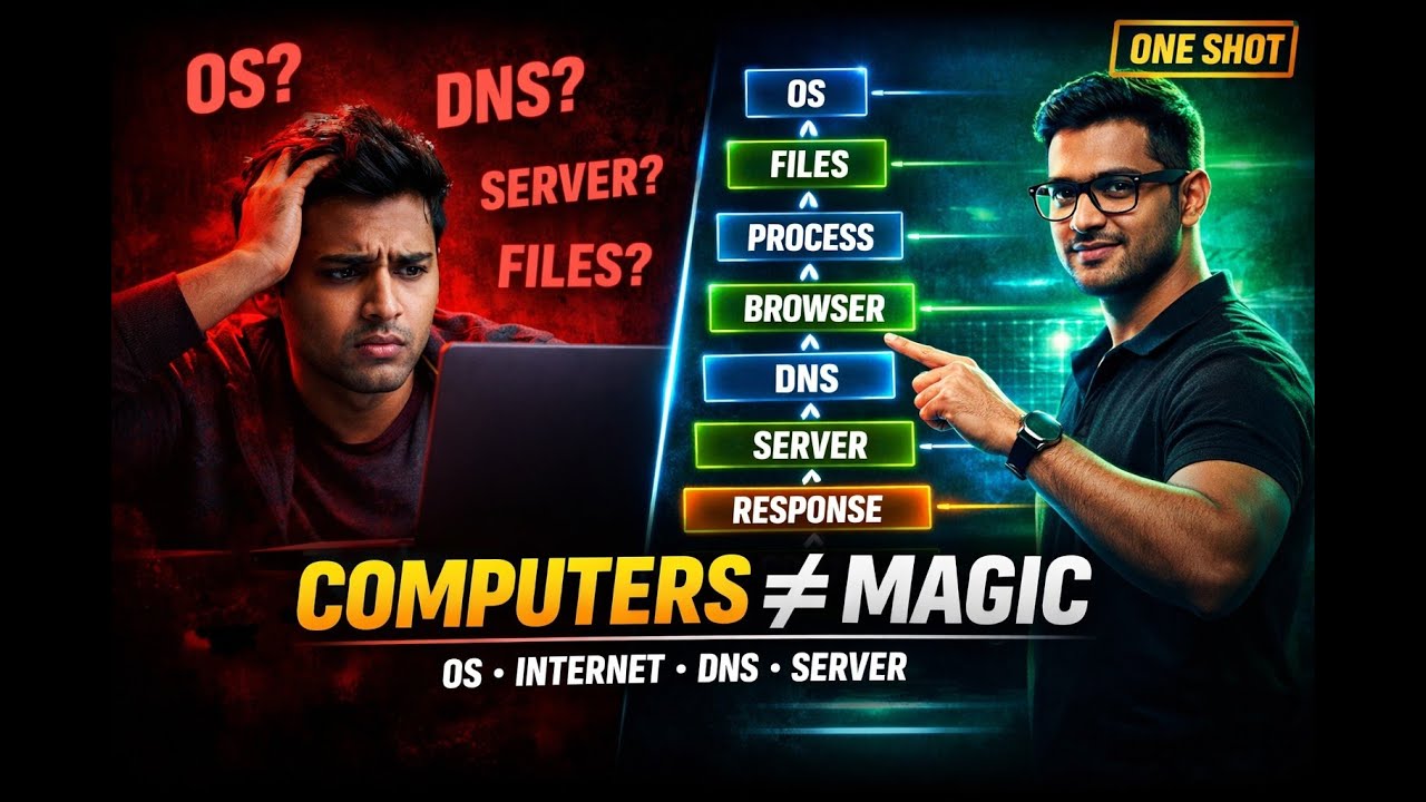 How Computers & Internet Actually Work (Beginner to Pro – One Shot)