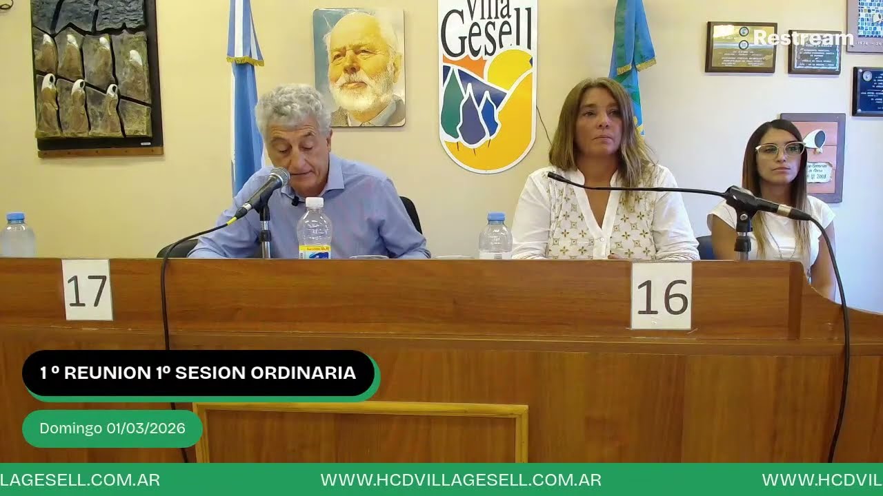 1º REUNION 1º SESION ORDINARIA