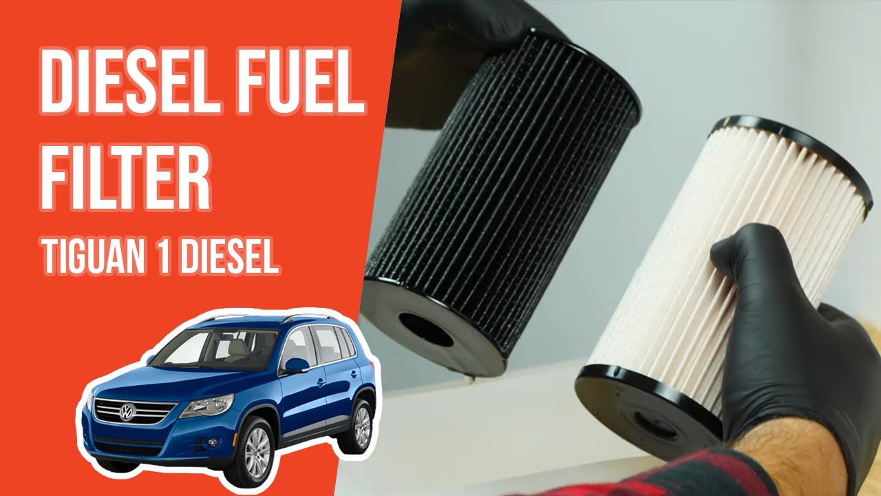 How to replace the diesel fuel filter Tiguan mk1 2.0 TDI ⛽