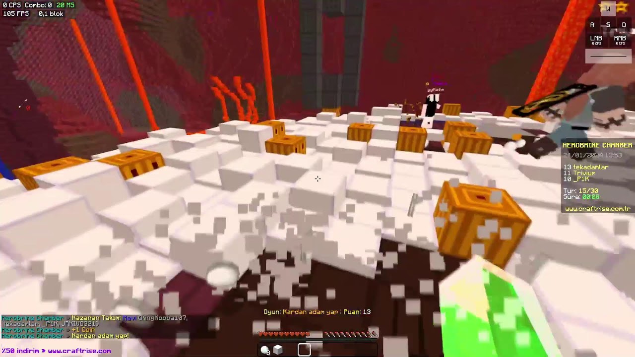 Minecraft Craftrise Sizlerle Oynuyoruz! / Random Minigames