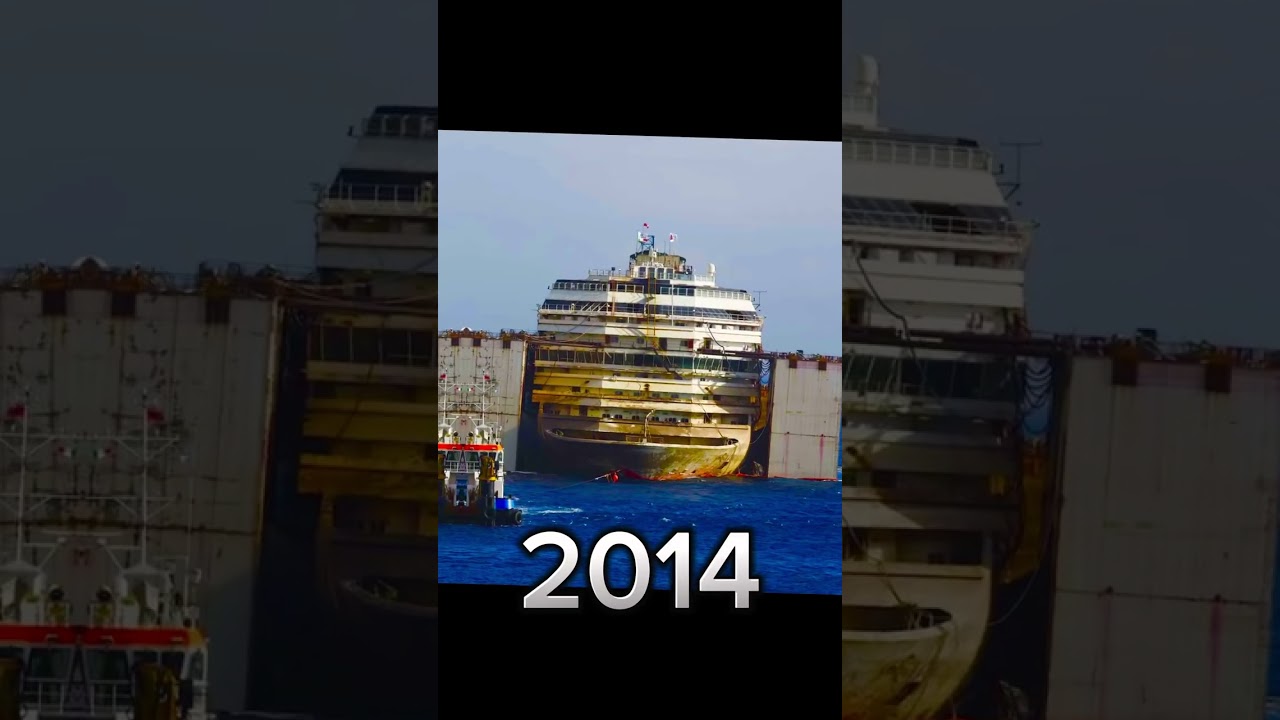 Evolution of Costa Concordia #costaconcordia￼