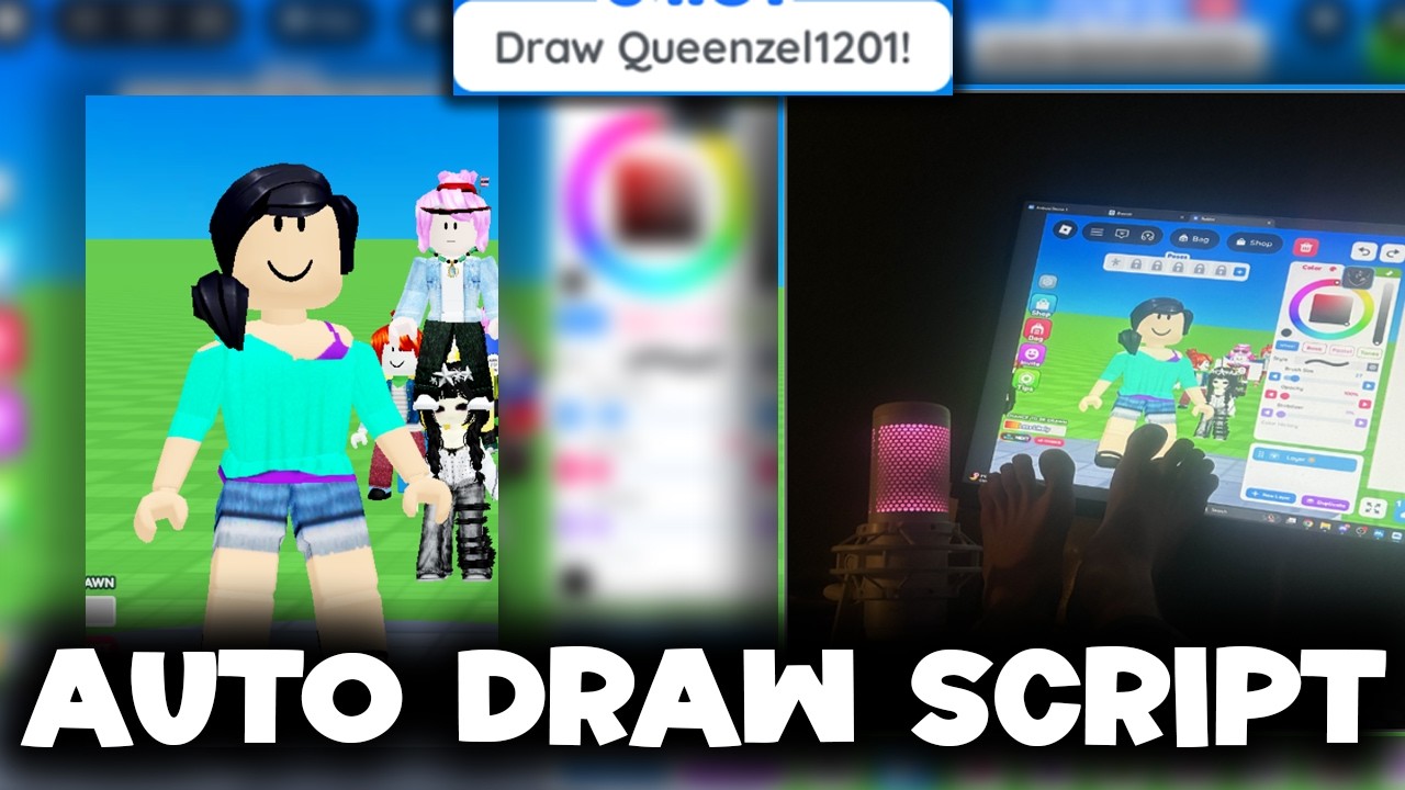Auto Draw Script (DRAW ME) - ROBLOX EXPLOITING