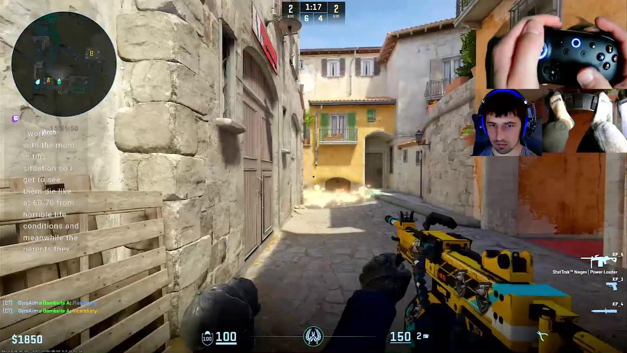 #1 Negev controller player in CS2