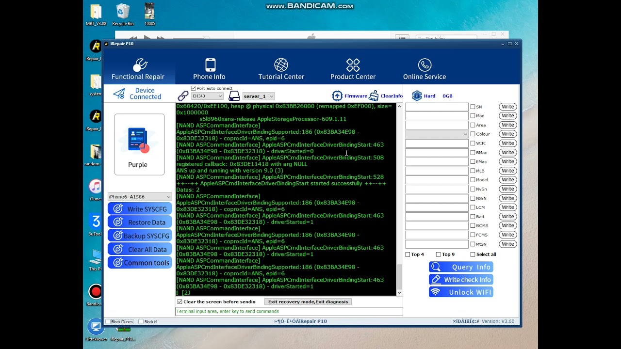 Hướng dẫn dùng irepair P10/ iBox đổi thông tin máy, fix xanh 3u tool