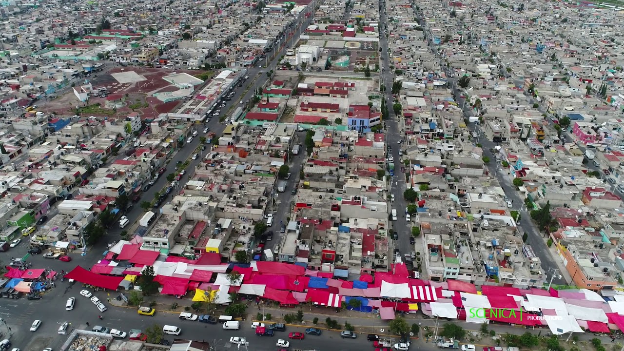ECATEPEC DESDE EL AIRE - 4k (Busca tu colonia)