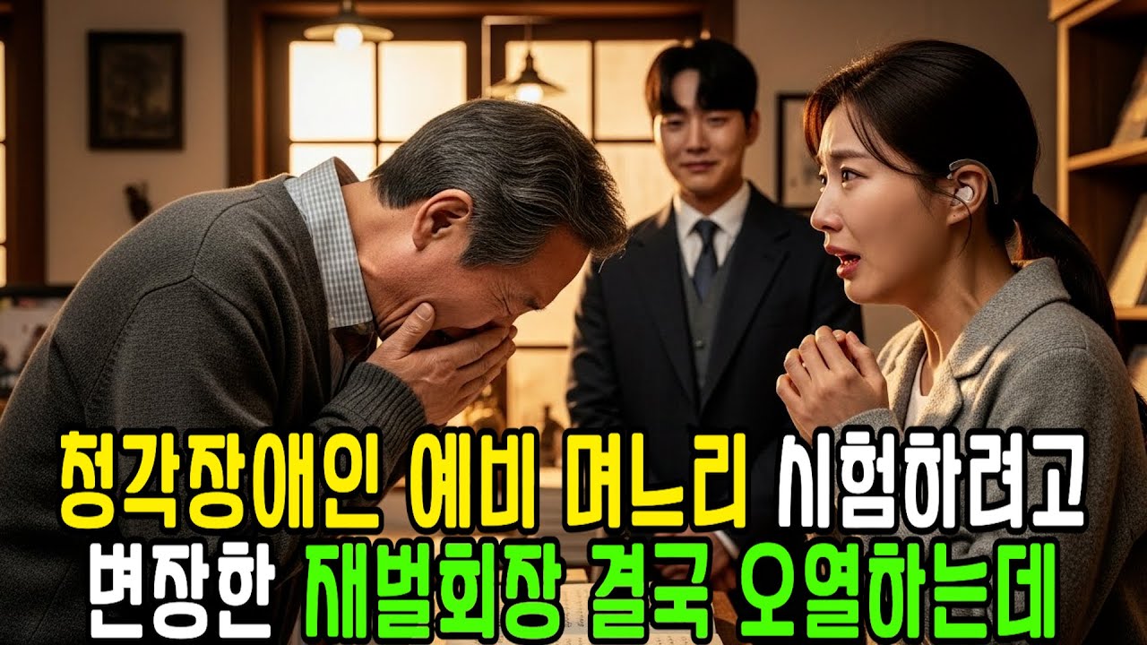 청각장애인 예비며느리를 시험하려고 평범한 노인으로 변장해 서점에 찾아간 재벌회장은 결국 무릎 꿇고 마는데ㅣ감동사연ㅣ사연라디오ㅣ시니어사연