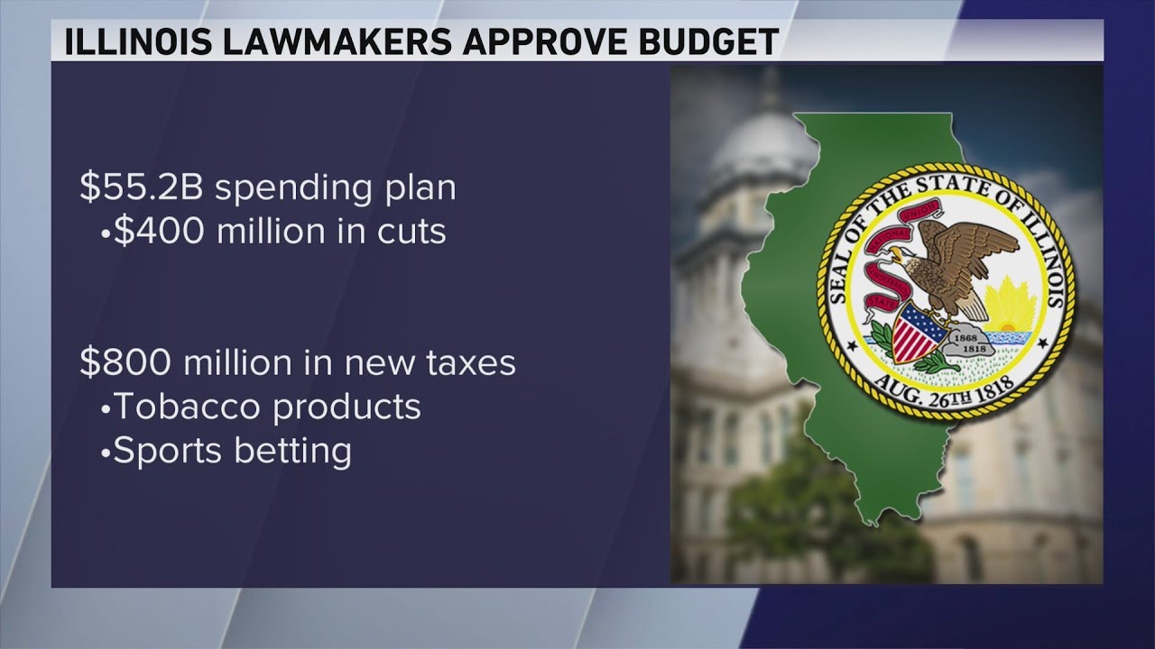 Illinois lawmakers approve $55.2B budget, tax hikes on sports betting and tobacco just before midnig