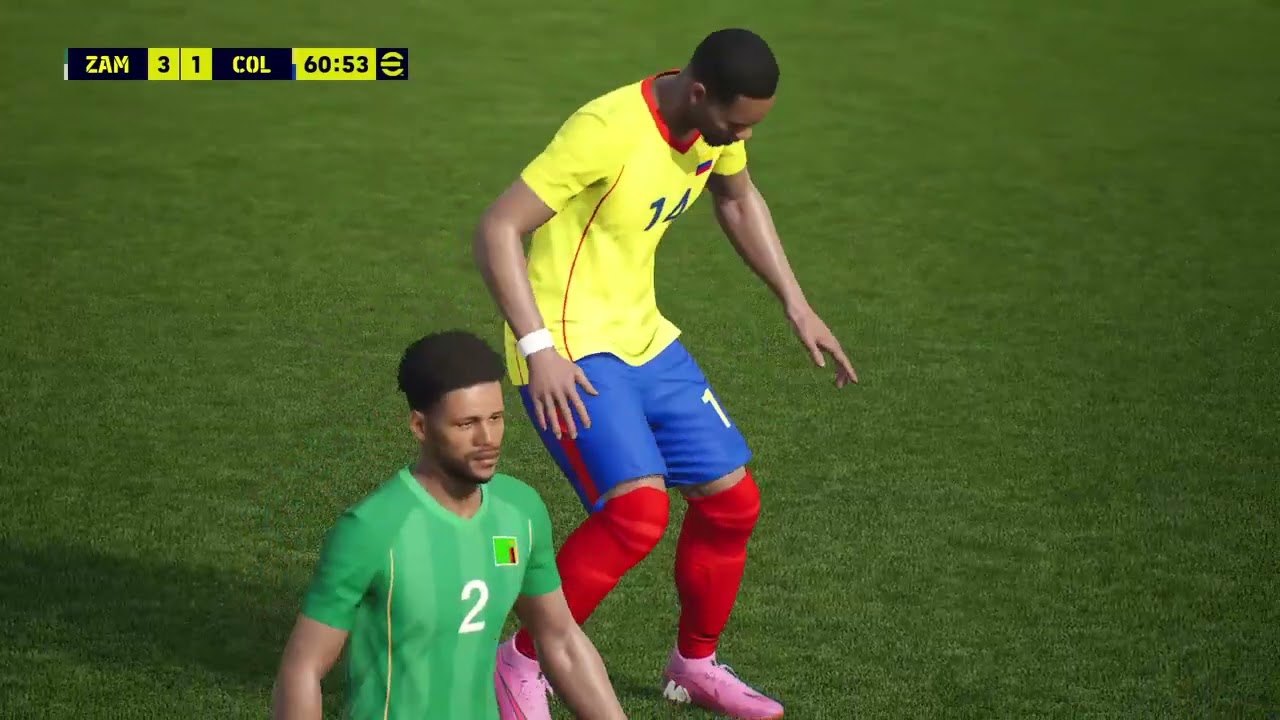 Zambia    4  2  Colombia