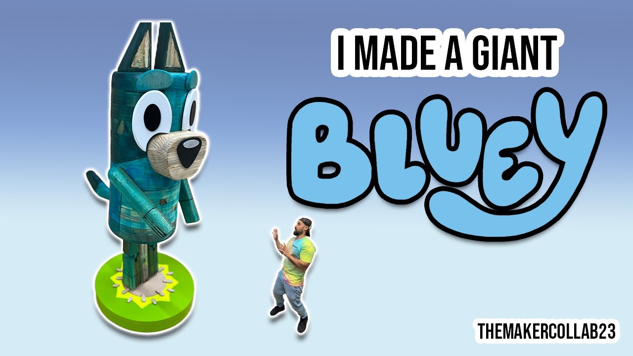 THIS is a BIG ONE // LIFE-SIZE BLUEY //#themakercollab23 #bluey