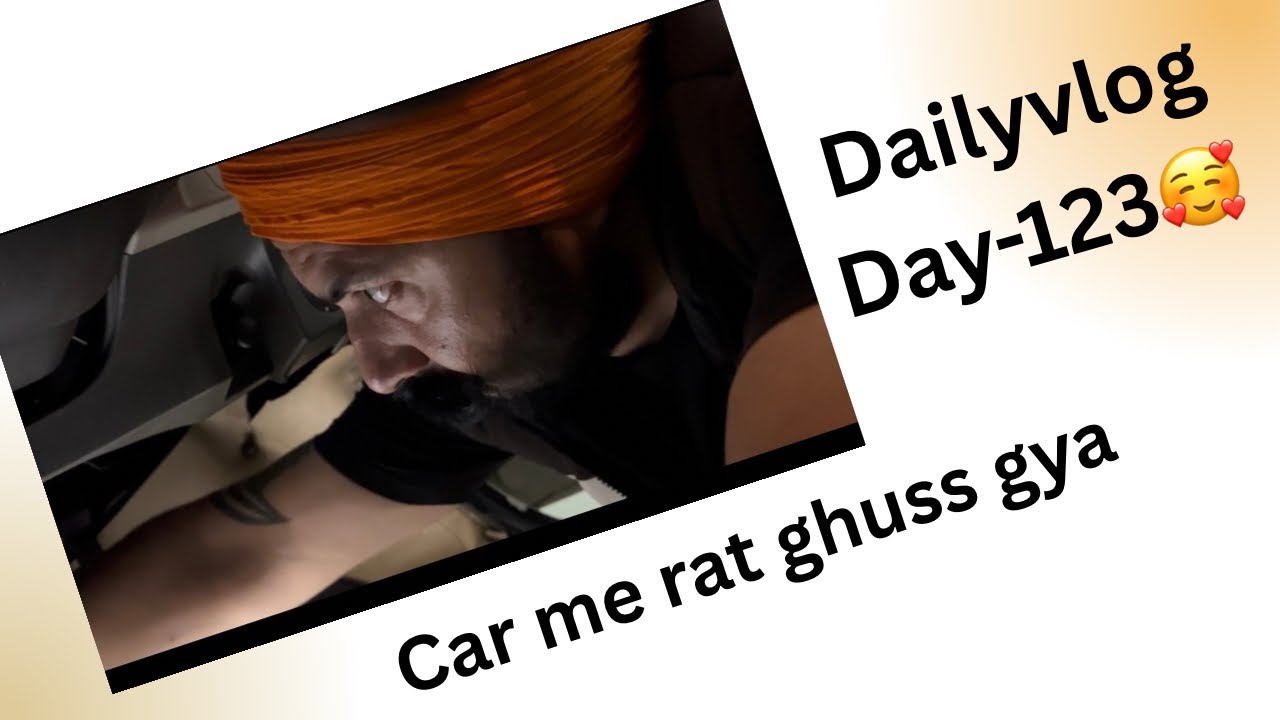 Day-123 Hamari car me rats ne dhamaal macha diya😳#familyvlog #amritsar 