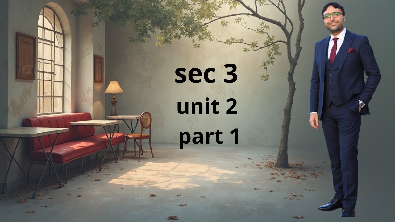 حل واجب 3 ثانوي كلمات part 1 unit 2