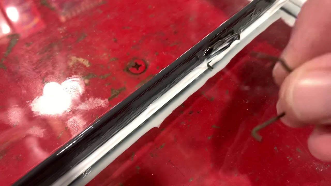 Metal basement window clips / reglazing