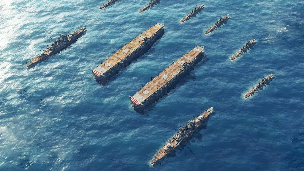 1944 Two Japanese Carriers Sink US Ships in WWII Naval Battle | Sudden Strike 4 The Pacific War DLC