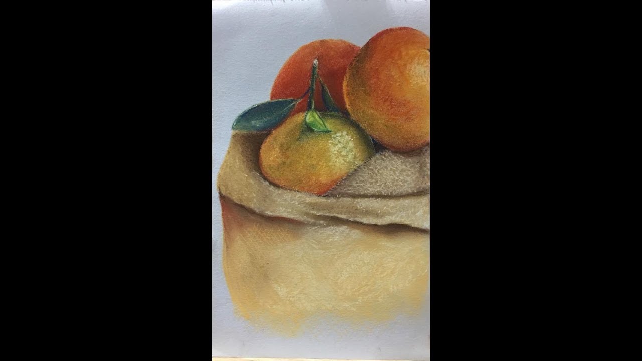 رسم بخامة السوفت باستيل طبيعة صامتة How to paint with soft pastel- Faber castell