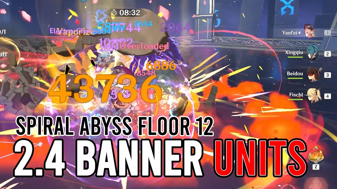 Yanfei Xingqiu Beidou Spiral Abyss 2.4 Floor 12 Perfect Clear | Genshin Impact