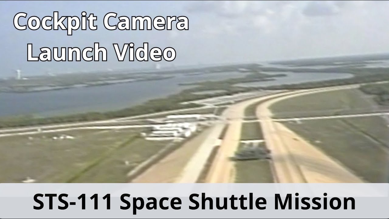 Space Shuttle Launch Sights and Sounds from Cockpit Camera  | STS-111