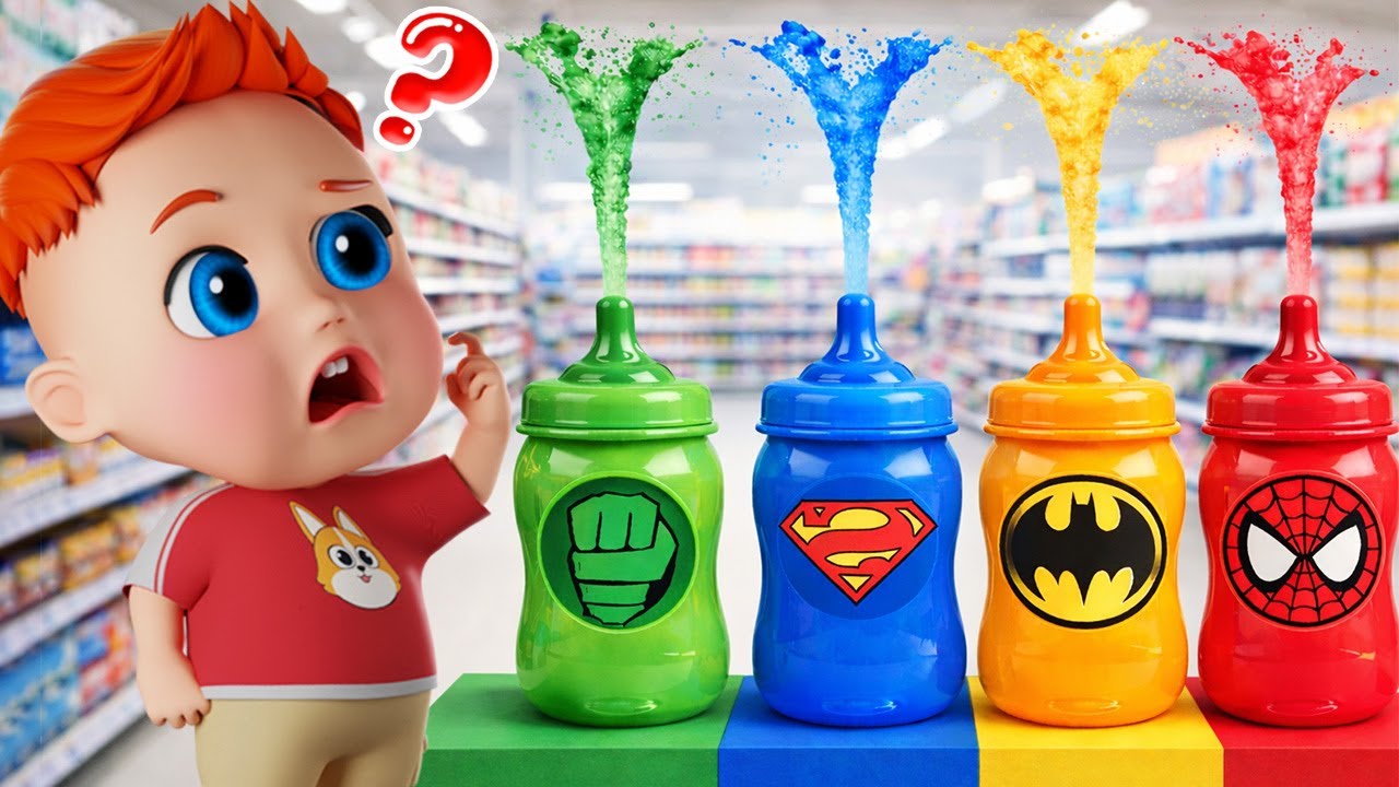 Which bottle does your baby like best? Learn Colors | Bibiberry Nursery Rhyme & Kids Song
