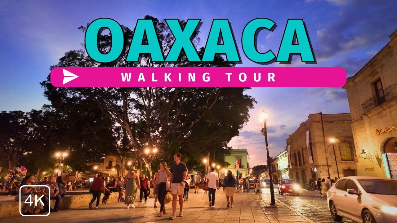 Walking the Streets of Oaxaca After Dark🌙 🇲🇽  Mexico Walking Tour in 4K60fps w/ Captions