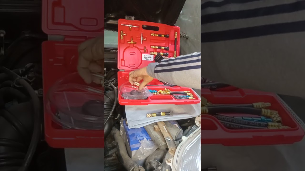 Fuel pump pressure tester review.اختبار جهاز اختبار طلمبة البنزين