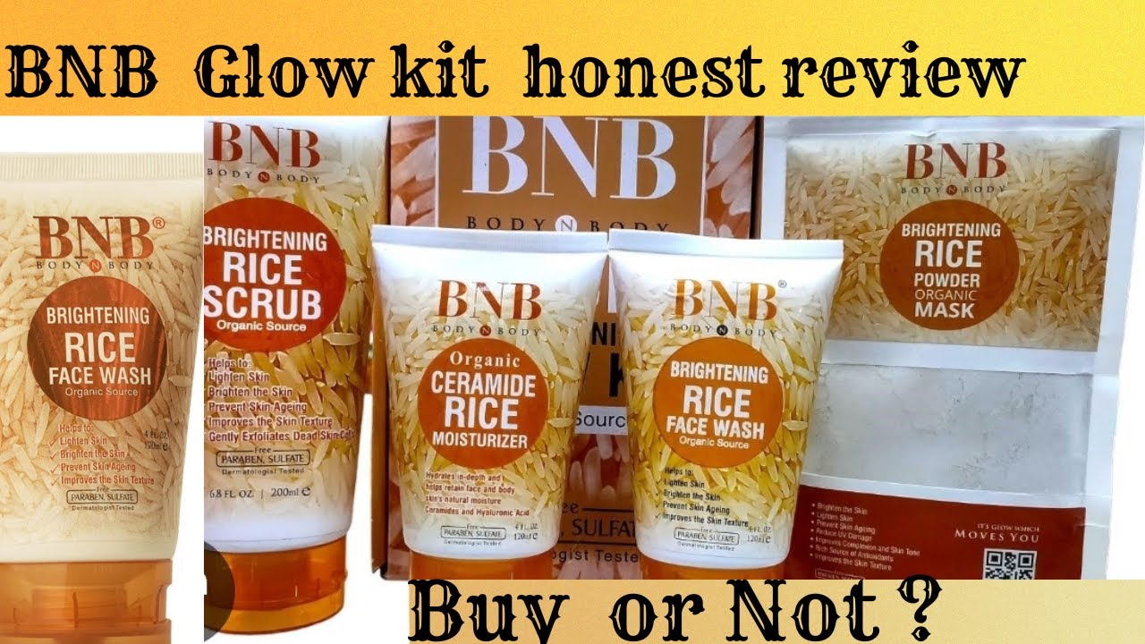 BNB Rice Glow Kit Review / Bnb Rice Products Review / Bnb Facial Kit