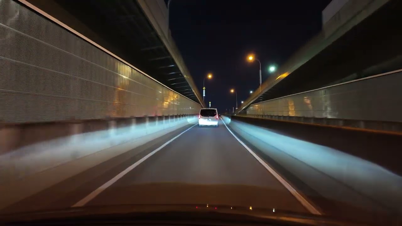 Nagoya night drive 名古屋市 栄 明道町IC 一宮西IC 2025
